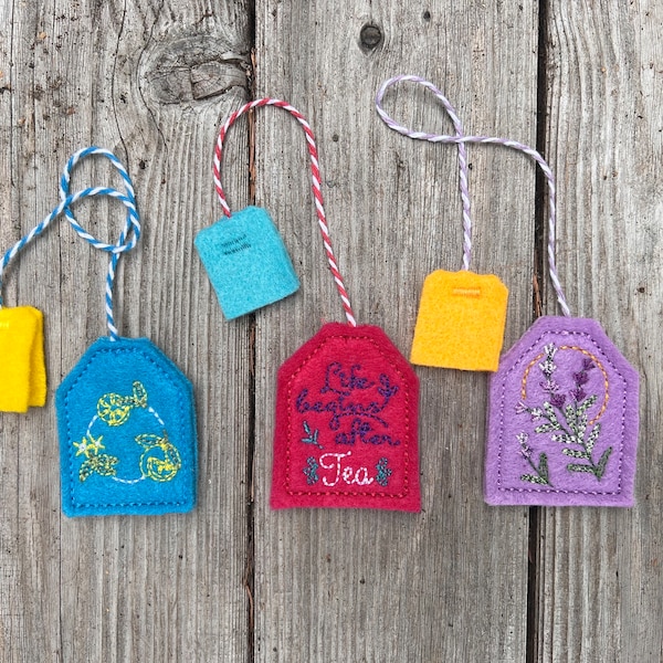 Felt Teabag Bookmarks