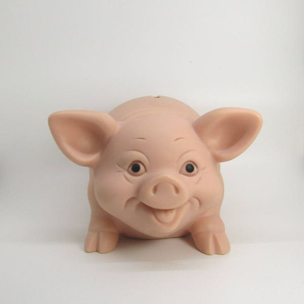 Pink Happy Smiling Pig Bank Alliance Plastics Co. USA