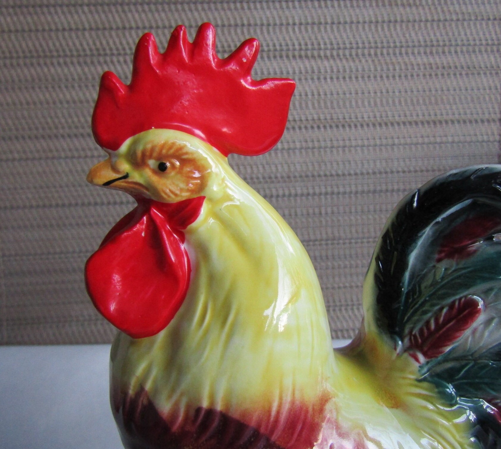 Ceramic Rooster Figurine Kitchen Decor Japan | Etsy