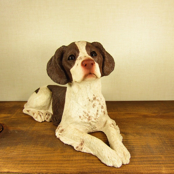 Original Sandicast Chocolate English Springer Spaniel Sculpture 1988 Signed