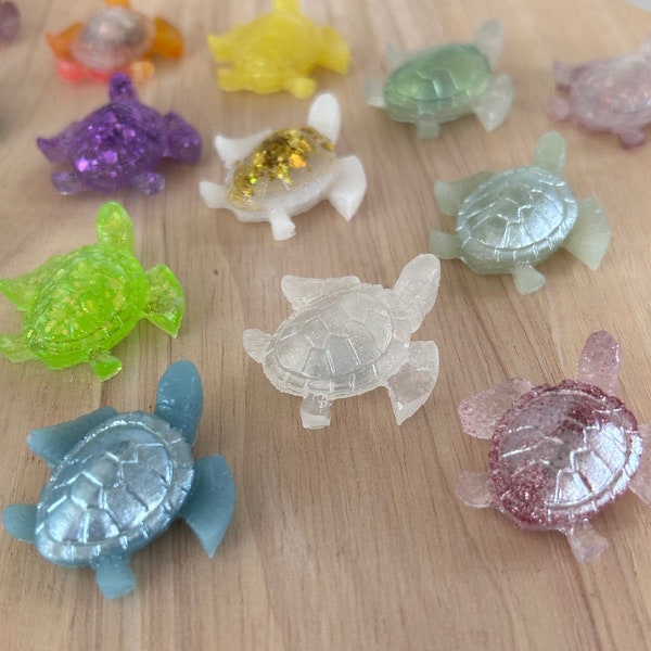 Sea Turtle Magnets - Hawaiian magnets- locker magnets -Fridge Magnets- Glitter Turtle Decor - Cute Office Magnets