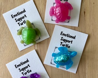 Pocket Hug Turtle - Emotional Support Turtle - Thinking of you - Friendship Gift - Missing You - Coworker Gift