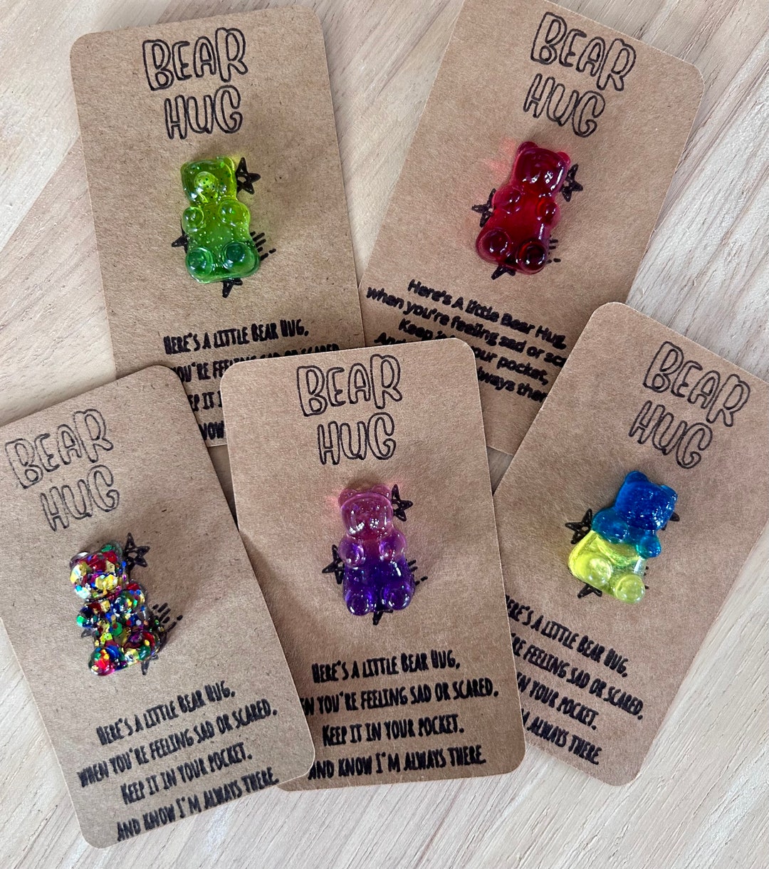 Bear Hug Back to School Pocket Hug Stress Relief Kids Anxiety Pocket
