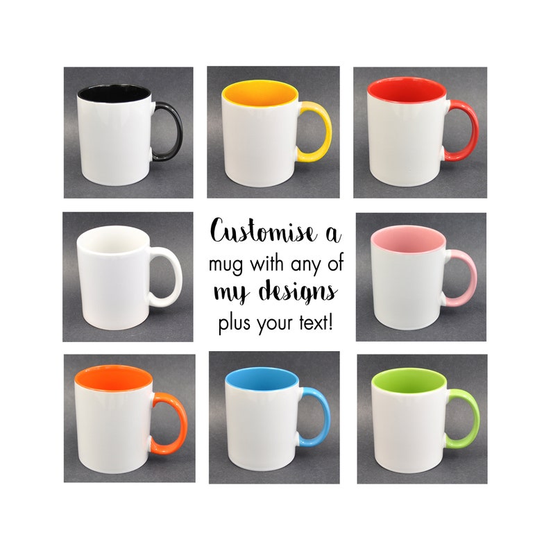 Create Your Own with Any Text Custom Printed Personalised Neon Orange Ceramic 11oz Mug Create Your Own with Any Text Custom Printed Personalised Neon Orange Ceramic 11oz Mug