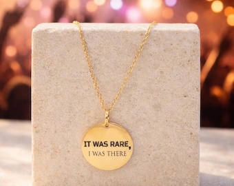 Customized Eras Necklace, City And Date Concert Jewelry Gift For Her, It Was Rare Gift For Friend, Memory Keepsake For Daughter. Custom Made