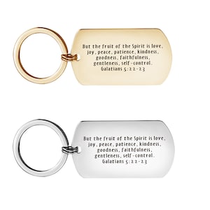 Kundengebundener christlicher Schmuck für Frauen christlicher kundenspezifischer Bibel-Vers Keychain Geschenke Bibel-Zitat zierlicher Schmuck-Geburtstagsgeschenk für Frau