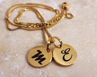 Mini Initial Necklaces for Women, Tiny Initial Necklace, Dainty Personalized Letter Necklace - Custom Gold Initial Necklace for  men, Mom