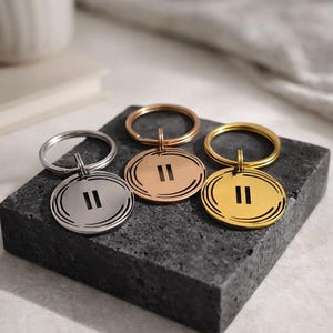 Anhalten | Schlüsselanhänger. Psychische Gesundheit Schmuck