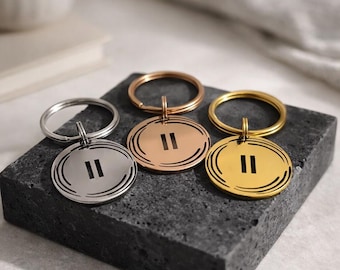 Pause | Keychains. Mental Health Awareness Jewelry