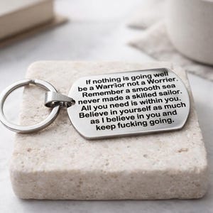 Keep fucking Going Motivation & Encouragement Gift Keychain.