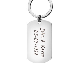 Custom Stainless Steel Military Necklace Unique Memorial Keepsake Gift for Dogs Personalized Engraved Photo Dog Tag Key Chain Pet Lover