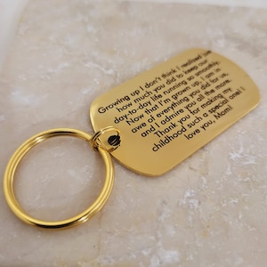 Personalized Gift Keychain, Custom Engraved Keychain, Metal Keychain, Engraved Gift