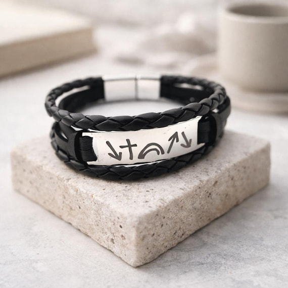 Premium Leather Witness Bracelets - He Came He Died He Arose He Ascended He's Coming Back