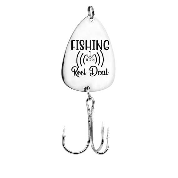 Fishing Reel Deal - Humor Gift for Anglers Fisherman, Father's Day Gift for Daddy - Custom engraved Fishing Hooks Fishing Lures