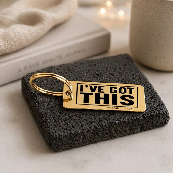 I've got this Luke 1:37 keychain – Bible gifts for him, her, women, men – Christian gift ideas for Bible lovers.