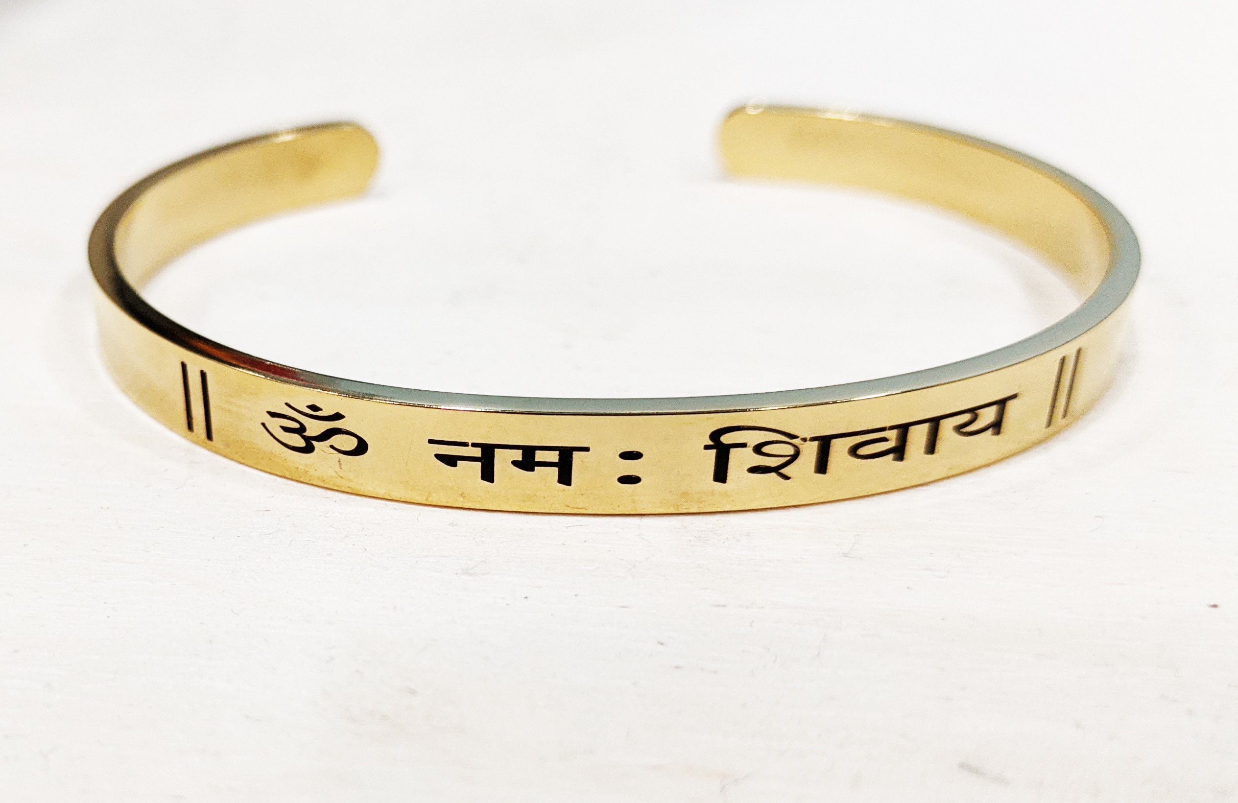 Om Namah Shivaya Hindu Mantra Bracelet Cuff Bracelet Bangle Spiritual  Jewellery Mantra Handmade in Nepal Ideal for Gift - Etsy