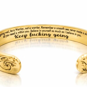 Keep f Going Bracelet gold color