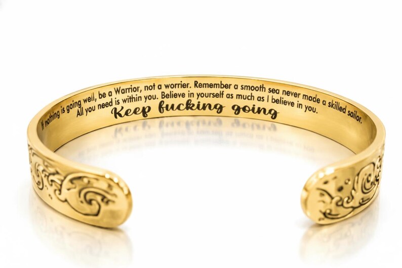 Keep f Going Bracelet gold color
