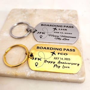 Porte-clés de voyage surprise personnalisé - Voyage d'anniversaire de mariage unique, voyage pour la Saint-Valentin, voyage d'anniversaire, voyage de vacances
