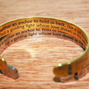 Fathers Day Gift Birthday Gift -  A father is neither an anchor to hold us back, nor a sail to take us there, but a guiding light whose love