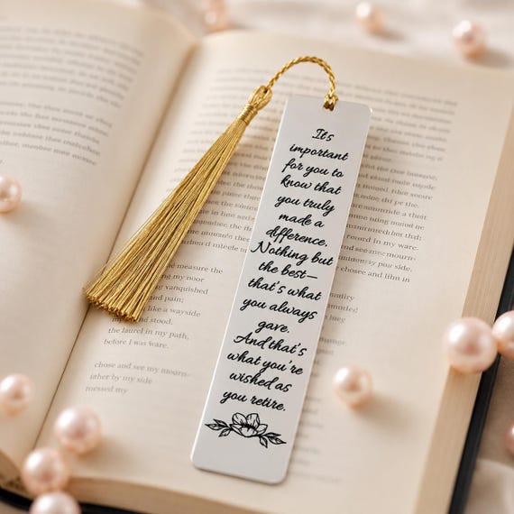 Retirement Gifts For Women & Men, Retirement Bookmark, Gifts for Women, Men Coworkers
