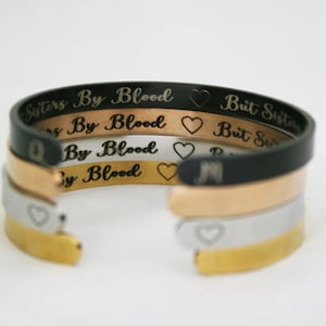 Not Sisters by Blood, but Sisters by Heart Sister Gift for Sister Sister Jewelry Sister Birthday Gift Best Friends Bracelet