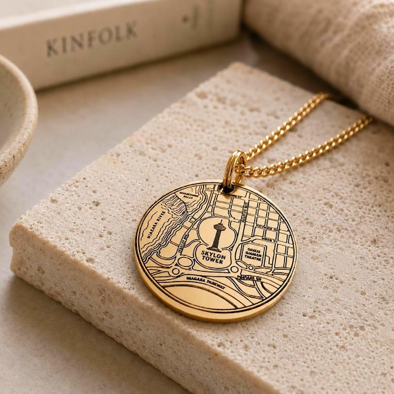 Personalised street map necklace, Travel memory necklace, Address to Map Pendant Jewelry