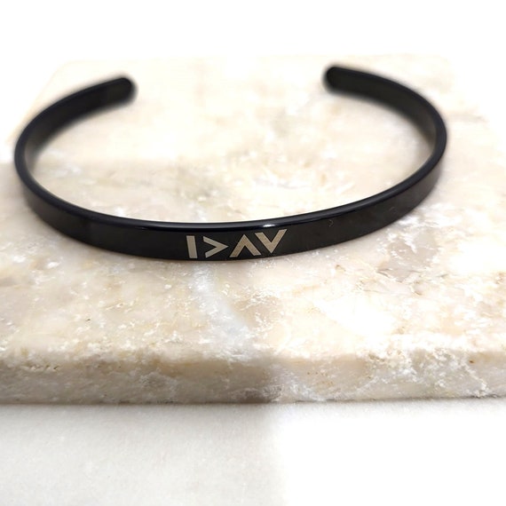 I am Greater than my Highs & Lows Bracelet Bangle Cuff Jewelry, for Daughter Mom, Reminder Gifts For Friend, Hug Gift, Self Love