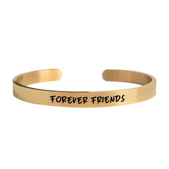 3 Color Forever Friends Friendship bracelet  friendship cuff, besties, friends, custom, best friends, bracelet, cuffs Jewelry Christmas Gift