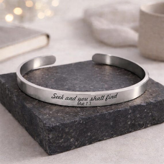 Christian Bracelets | Bible verse Bracelets | Christian Jewelry, Bible Jewelry, Inspirational Religious Jewelry | Stackable, Graduation Gift