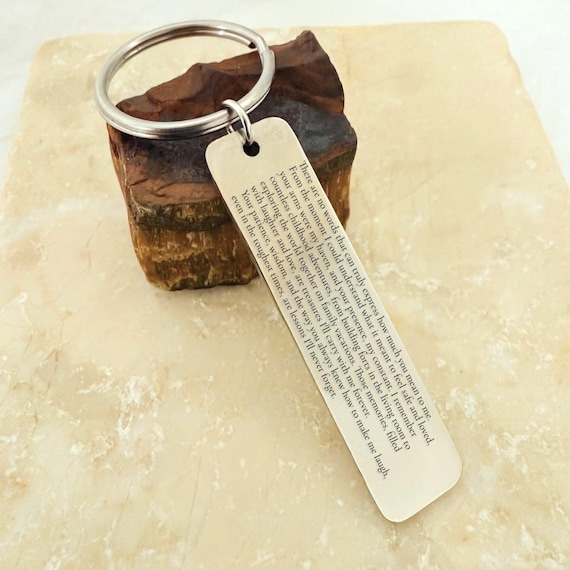 Custom Engraved Keychain, Personalized Metal Keychain, Engraved Gift. Laser Engraved With Your Text. Create a Personalized Keychain.