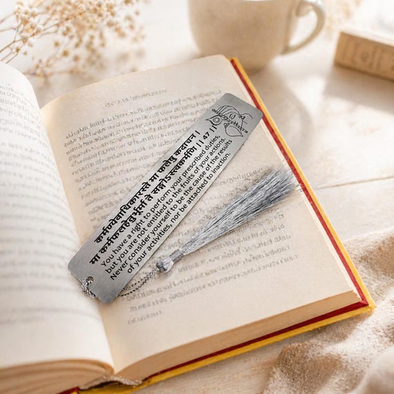 Bhagavad Gita: Chapter 2, Verse 47 Bookmark. Hindu Spiritual Gift - perform your prescribed duties, not entitled to fruits of your actions.