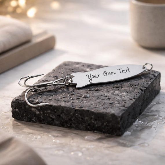 Personalized Fishing Lure - Custom Fish Hook - Gifts Engraved with your own messages