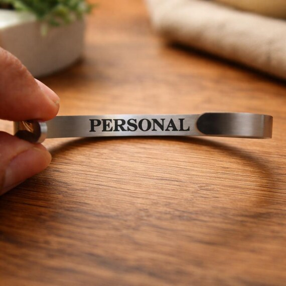 Inside Engraving Bracelet Men Women Him Her Sister - Engrave secret message