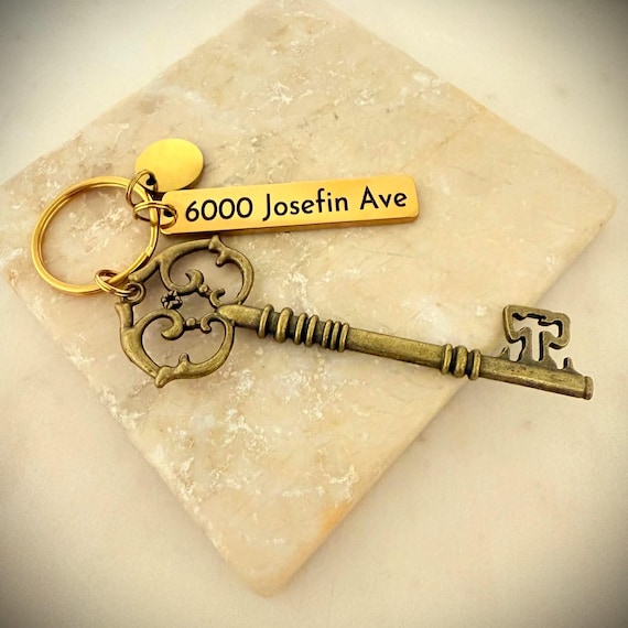 Personalized skeleton key ornament, Housewarming gift new home ornament, House gifts,New home gifts, Our first Christmas first home ornament