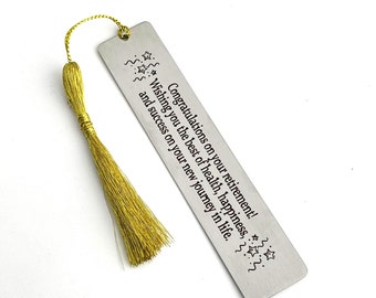 Retirement Gifts For Women & Men, Retirement Bookmark, Gifts for Women, Men Coworkers