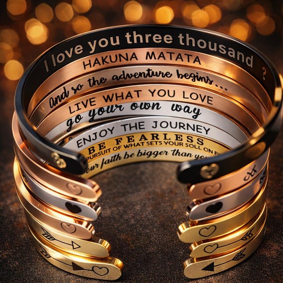 Mothers Gifts Beautiful trendy Personalized Bracelets available in SIX colours