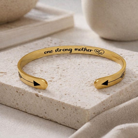 Gift for Mother - One Strong Mother Cuff Bracelet Jewellery
