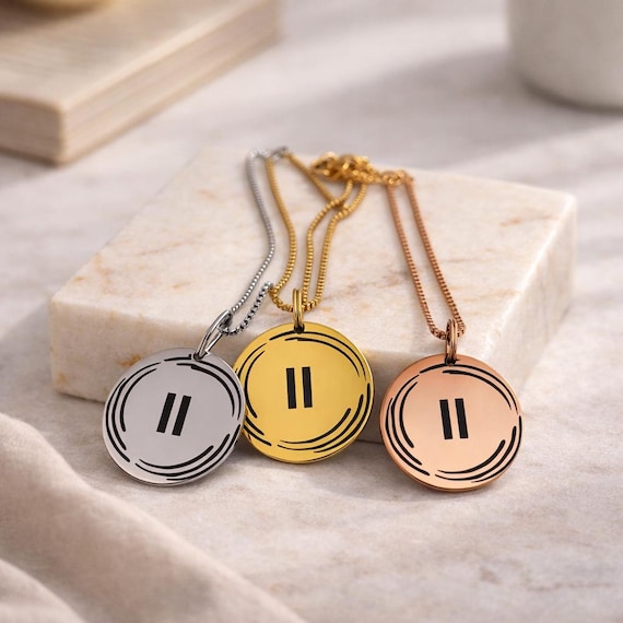 Pause Jewelry | Necklace Pendants. Stop for just a moment. Take a Deep Breath. Look around, Smile :) You will find Calm & Peace Necklace