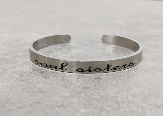 Soul Sisters Bracelet - gift for her - stacking bracelets - BFF birthday gift - Friendship Jewelry - sister gift