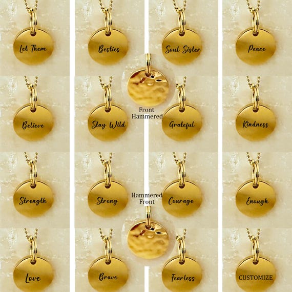 Self Love Necklace - Positive Affirmation Necklace  - Motivation Jewellery - Positivity Gifts - Confidence Necklace