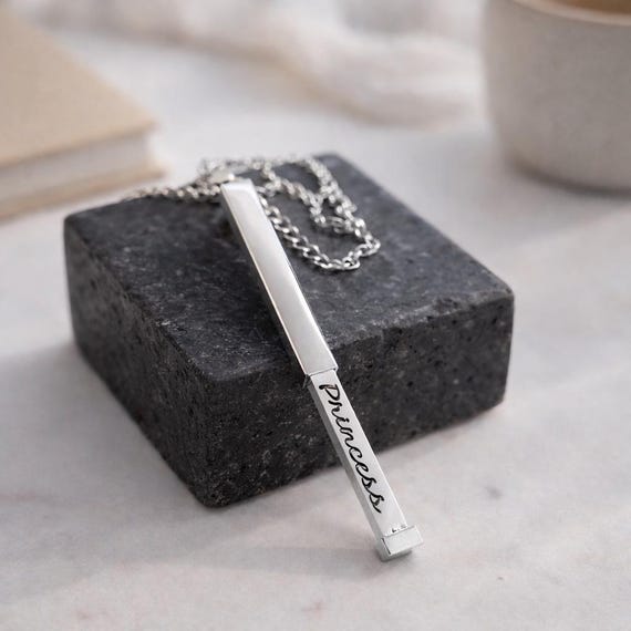 Princess BDSM secret message jewellery. BDSM jewelry, BDSM Pendant Necklace.