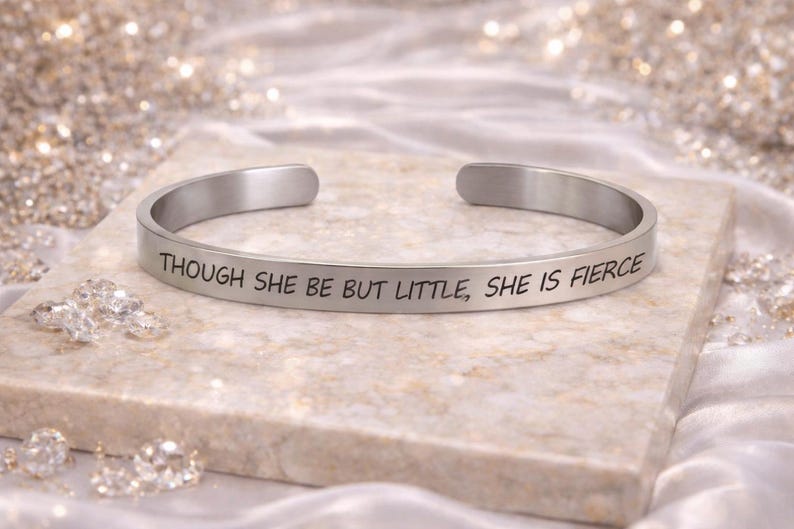 Though She Be But Little silver bracelet