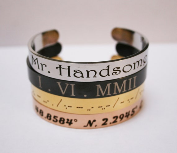 Mens Custom Personalized Bracelet , Engraved Gift For Men, Custom Gifts For Him, Cuff Bracelet For Men, Jewelry, Husband Gift, Boyfriend