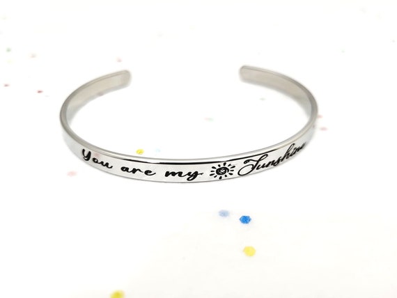 You are my Sunshine Bracelet, Jewelry for Mom, mother daughter jewelry, gift for daughter Birthday & Anniversary Gifts Mother Daughter Wife