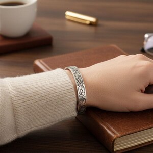 Keep f** Going Mantra Bracelet Inspirational gifts Cuff Warrior Encouragement Jewelry Gift Bangle. Believe in Yourself strength bracelet image 3