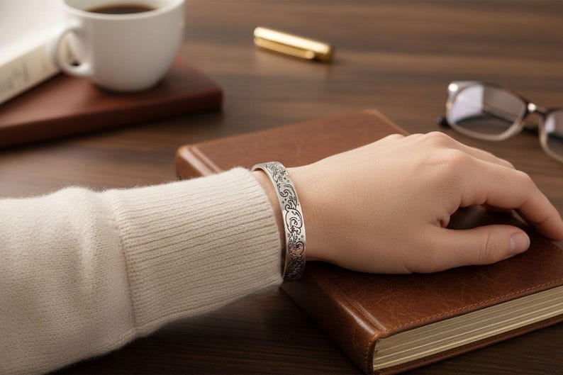Keep f** Going Mantra Bracelet Inspirational gifts Cuff Warrior Encouragement Jewelry Gift Bangle. Believe in Yourself strength bracelet image 3