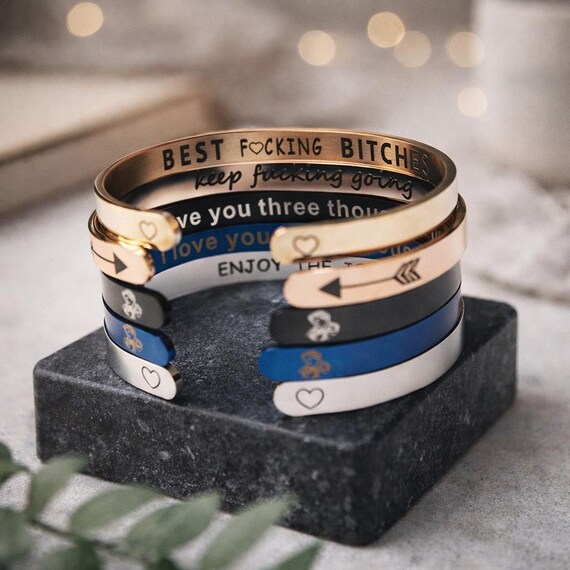 Bracciale Dell'amicizia 'Best Friend' In Acciaio Inox – Regalo Coordinato Per Amiche, Laurea, Natale - 2