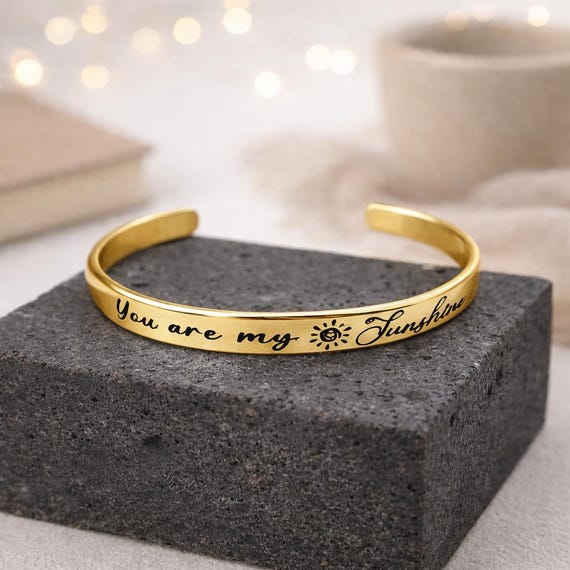 You are my Sunshine Bracelet, Jewelry for Mom, mother daughter jewelry, gift for daughter Birthday & Anniversary Gifts Mother Daughter Wife