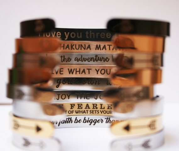 Personalize Bracelet for woman, Mantra Bracelet for women, gift for sister. Custom Bracelets for Girls & HER